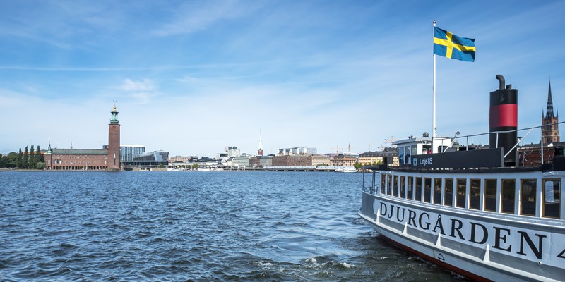 Pendlingsb&aring;ten mellan Norrm&auml;larstrand, S&ouml;derm&auml;larstrand och Klara M&auml;larstrand &ouml;ver Riddarfj&auml;rden